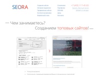 SEORA - Создание и продвижение сайтов в Москве под ключ. Заказать сайт Москва